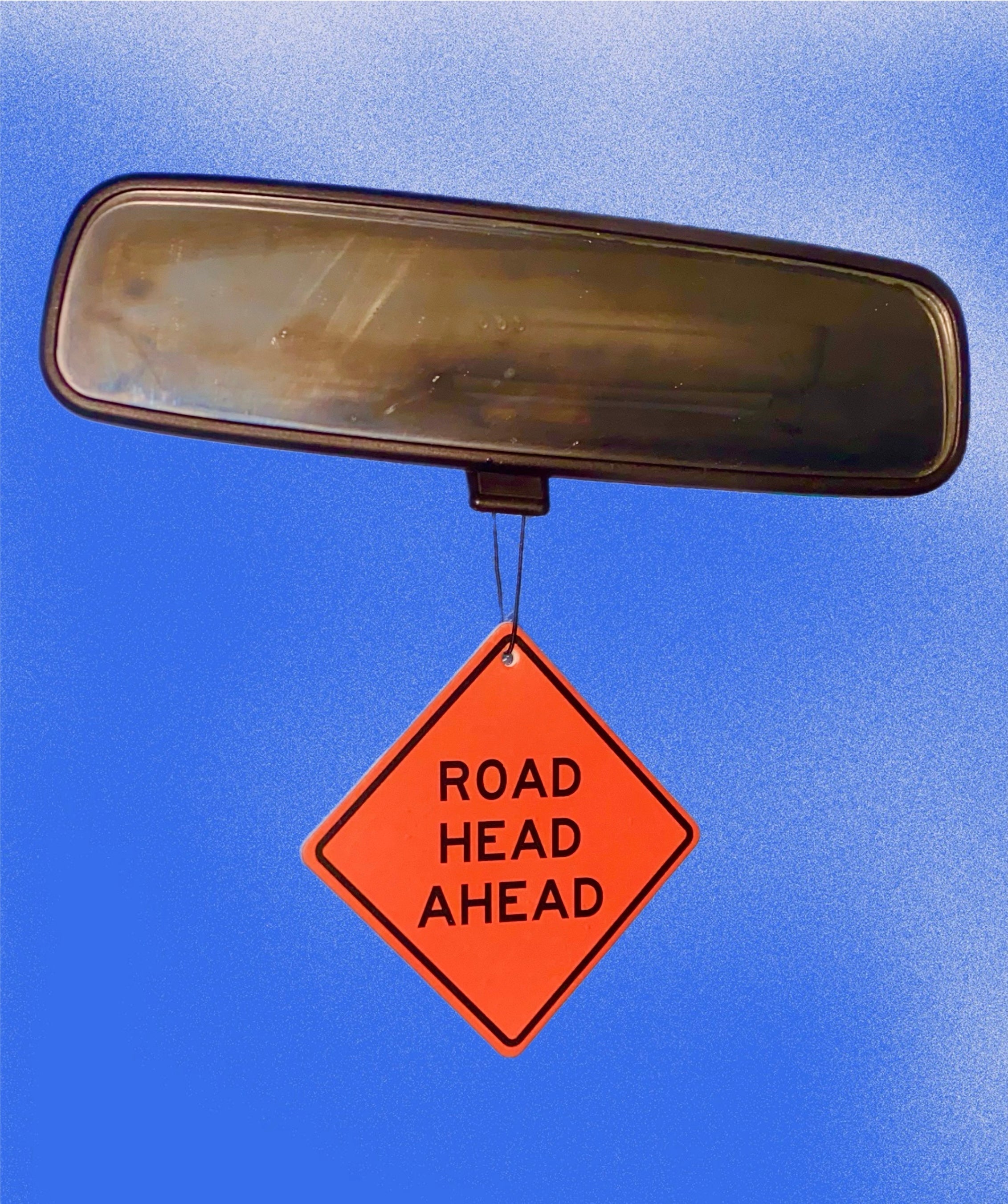 "Road Head Ahead" Hanging Air Freshener