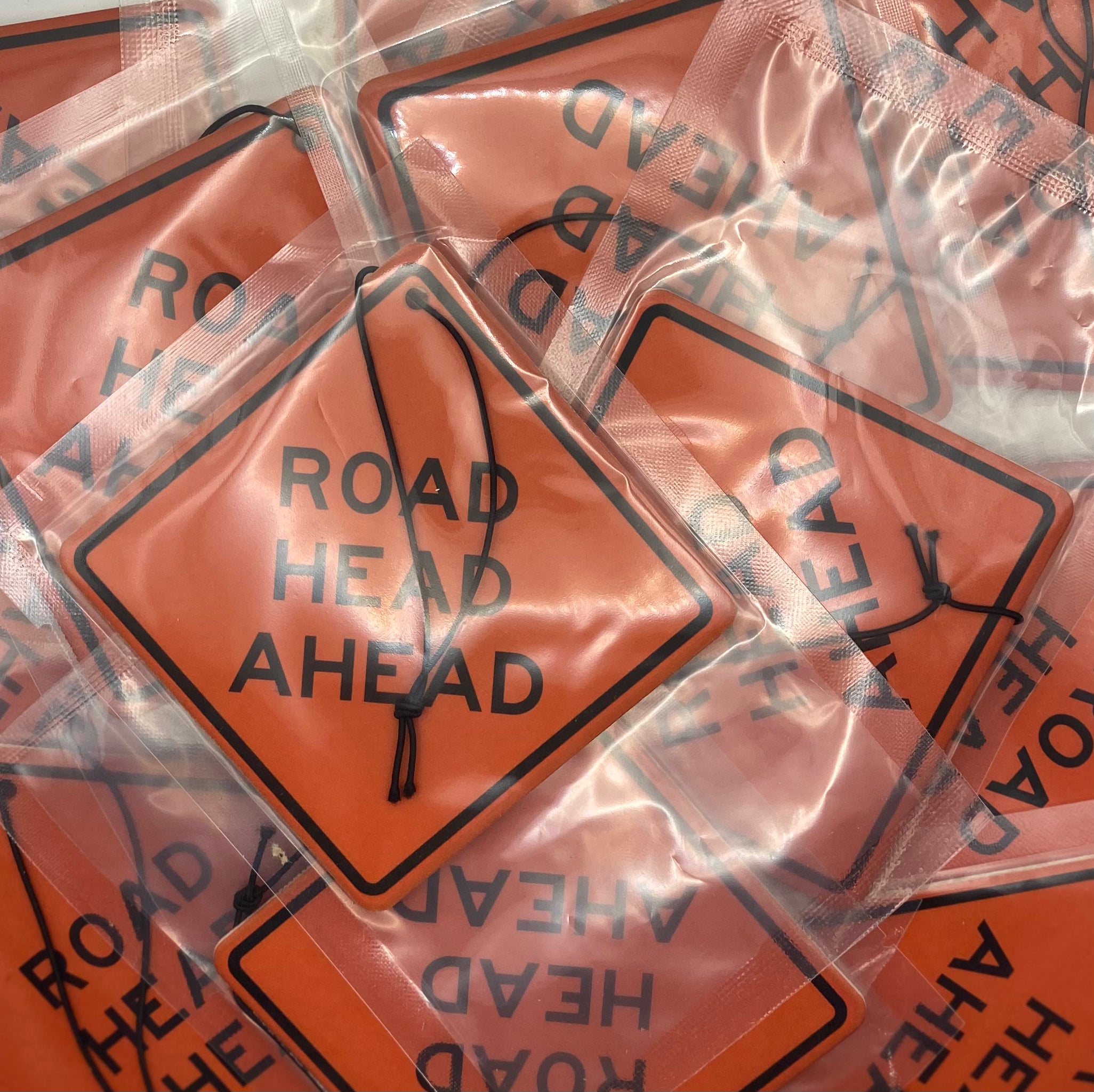 "Road Head Ahead" Hanging Air Freshener